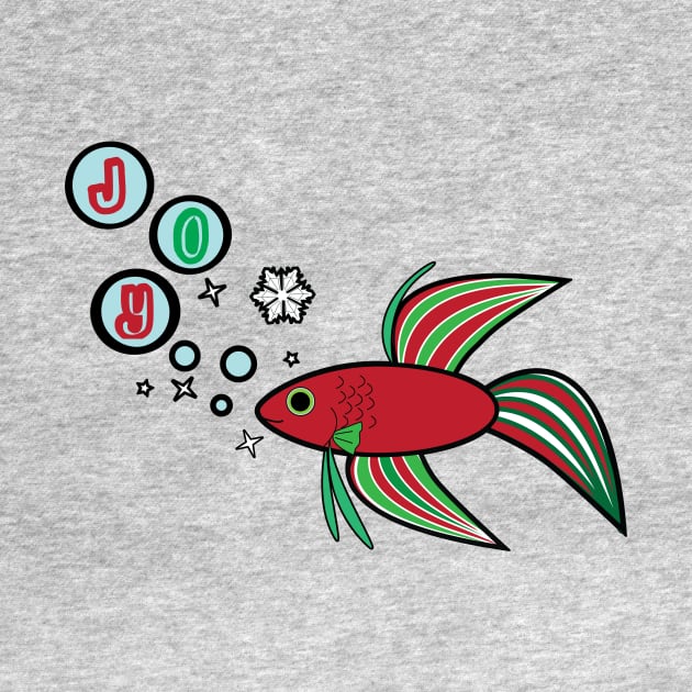 Christmas Betta Fish: JOY by PenguinCornerStore